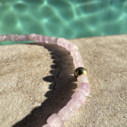 Natural kunzite bracelet